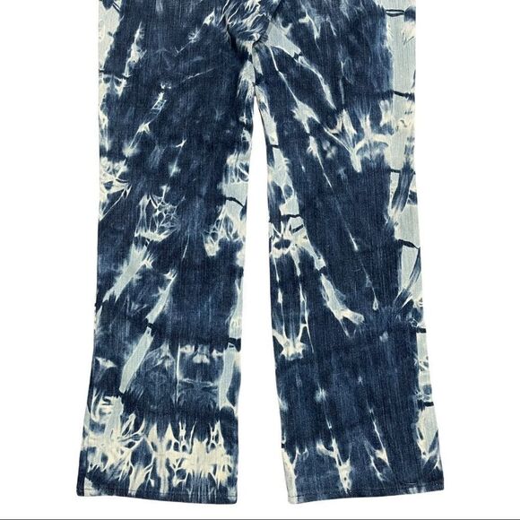 AG Adriano Goldschmied Shibori Dyed Belle Flare Jeans Acid Wash Size 31 - Picture 8 of 13